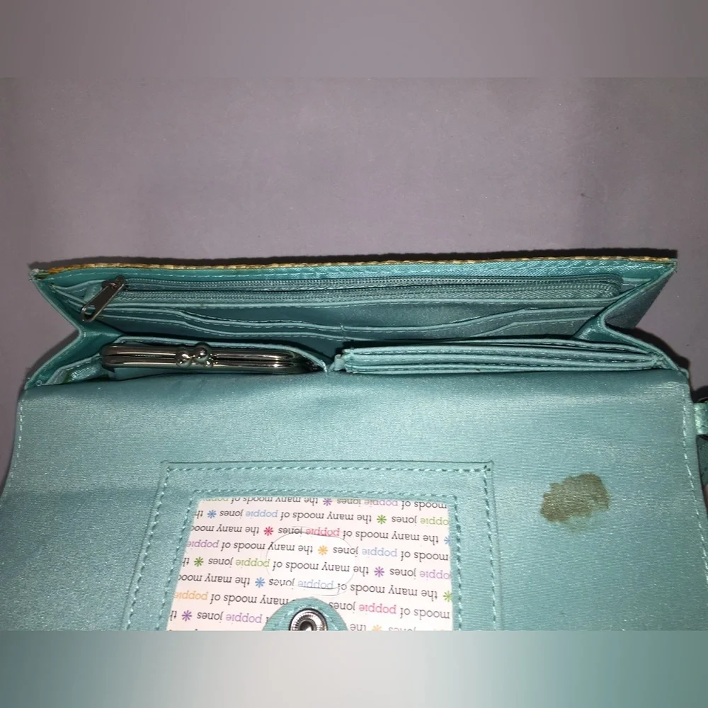 Bamboo and Turquoise Clutch